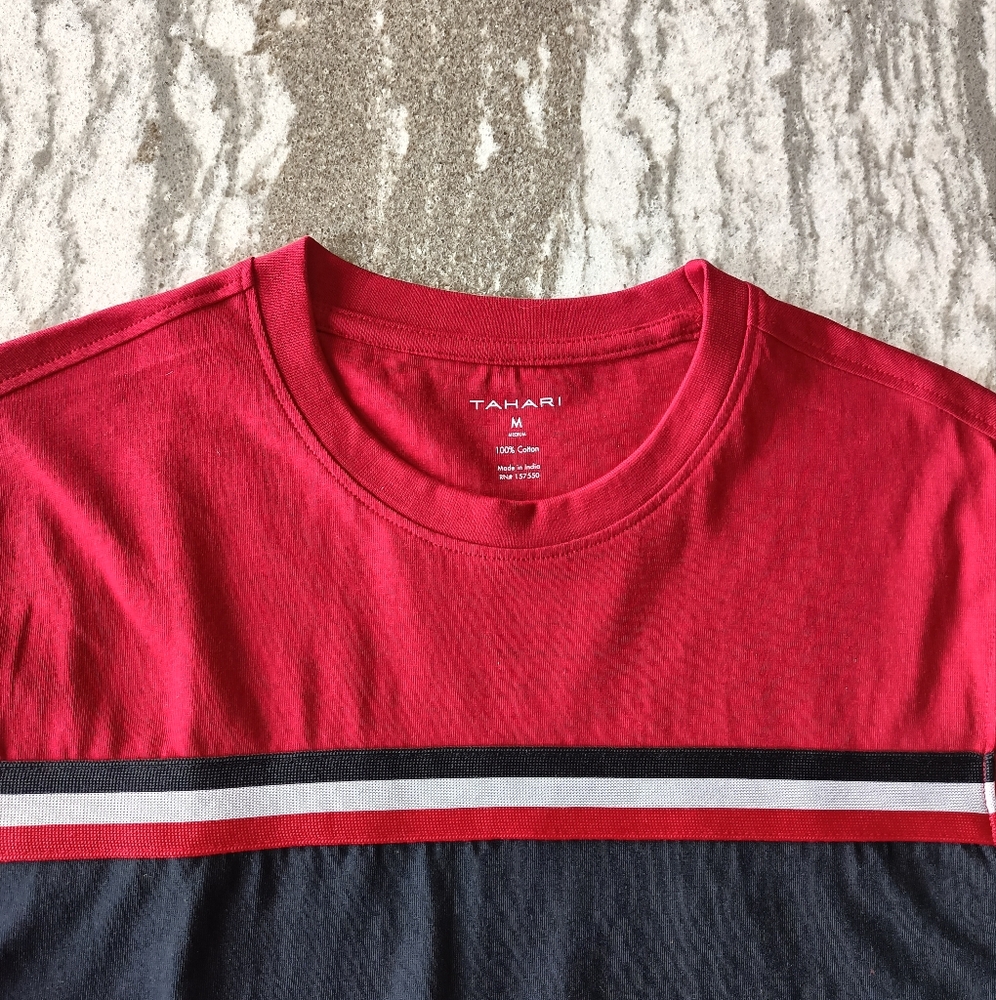 Tahari Men's Fashion Crewneck T-shirt New Size Medium